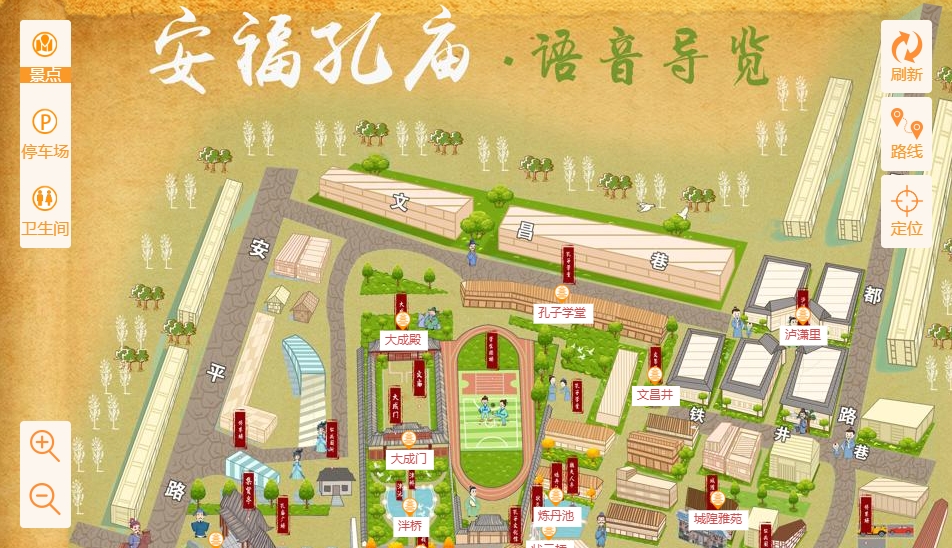 罗定手绘地图：智慧景区智能化服务的延伸